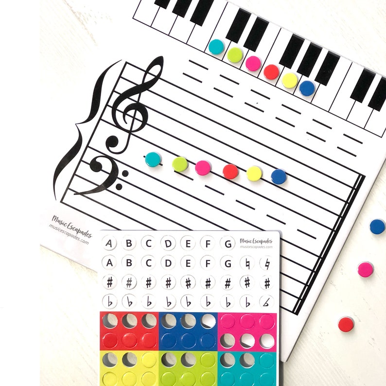 Grand Staff DryErase Board for Music Lessons Note Etsy