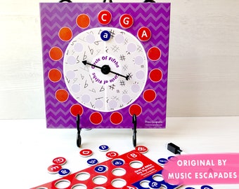 Circle of Fifths Magnetic Spinner Dry-Erase Game Board for Music Lessons, Theory, Music Classroom, Piano Teacher, Music Teacher, Music Gift