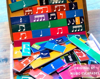 Music Notes, Rhythm Magnet Fraction Tiles for Music Center, Elementary Music Classroom, Piano Teacher, Music Teacher, Teaching, Music Gift