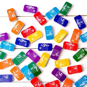 Magnetic Music Note Tiles for Elementary Music Center, Music Classroom ...