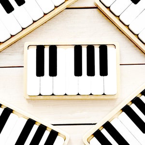 NEW 2024 Wooden Piano Puzzle for Elementary Music Center, Music Classroom, Piano Teacher, Music Teacher Gift, Puzzle Game, Piano Lesson