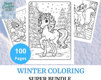 Dibujos para colorear de invierno para niños