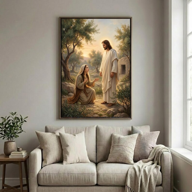 Holy Week Printable Wall Art Set of 16, Passion of Christ, Christian Gallery Wall Decor, From Palm Sunday to Easter Morning Devotional image 2