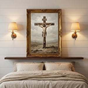 Holy Week Printable Wall Art Set of 16, Passion of Christ, Christian Gallery Wall Decor, From Palm Sunday to Easter Morning Devotional image 6