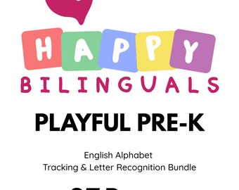 English Alphabet Tracing Worksheets PDF | Pre-K Letter Recognition | English A-Z Printable Learning Bundle