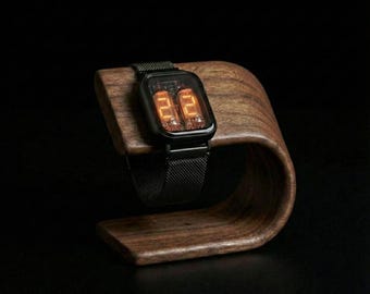 Handgefertigte Nixie Tube Armbanduhr
