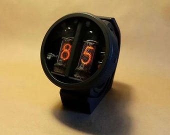 Nixie Tube Watch IN-16 – Handgemachte Gasentladungs-Armbanduhr