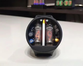 Orologio da polso fatto a mano con tubo Nixie
