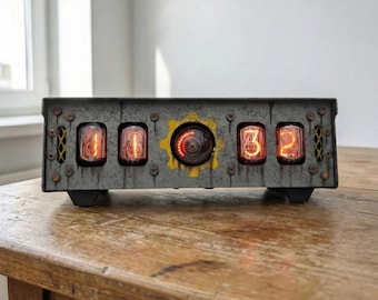 Horloge tube Nixie faite main avec Dekatron