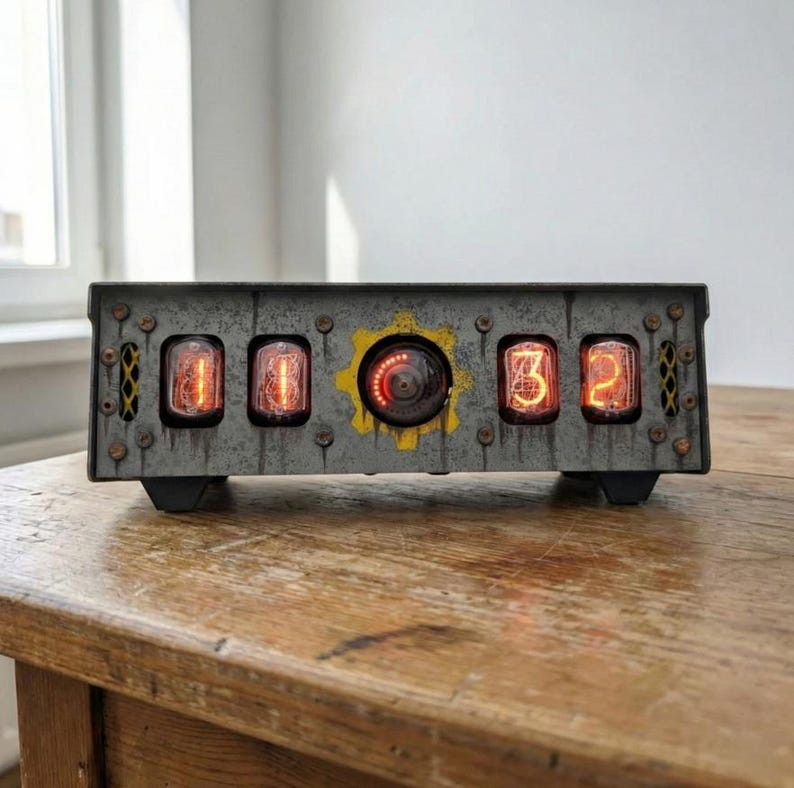 Handmade Nixie Tube Clock with Dekatron