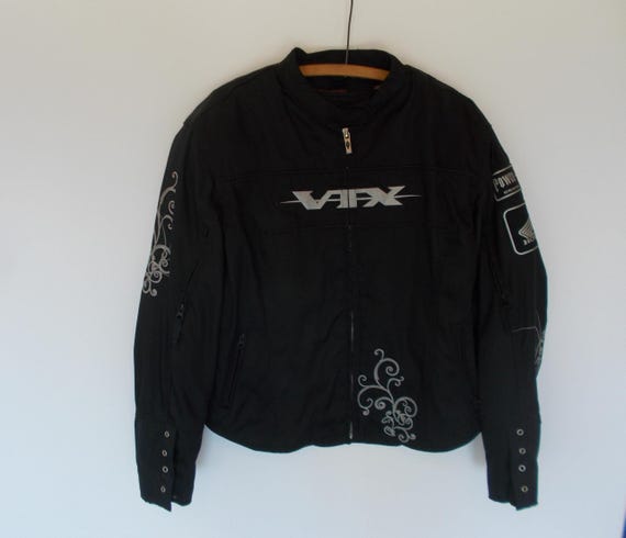 Vintage~Womans~Motorcycle~Jacket~Size XL~Super Nice~Removable~Armor and Liner~VTX~Honda~Power Trip