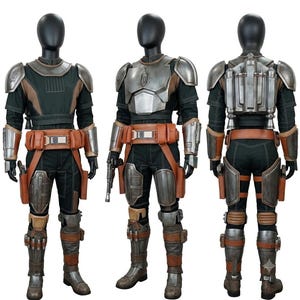 Bo-Katan Kryze Mandalorian Costume with Leather Belt image 1