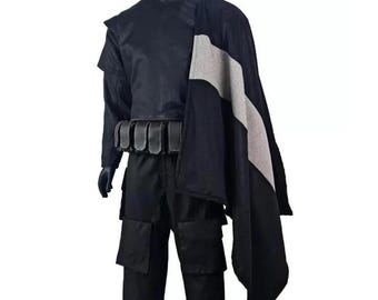 Traje de vuelo de cazarrecompensas mandaloriano de Star Wars inspirado en el libro de Boba Fett con chaleco y cinturón Mando, disfraz de cosplay de 4 piezas