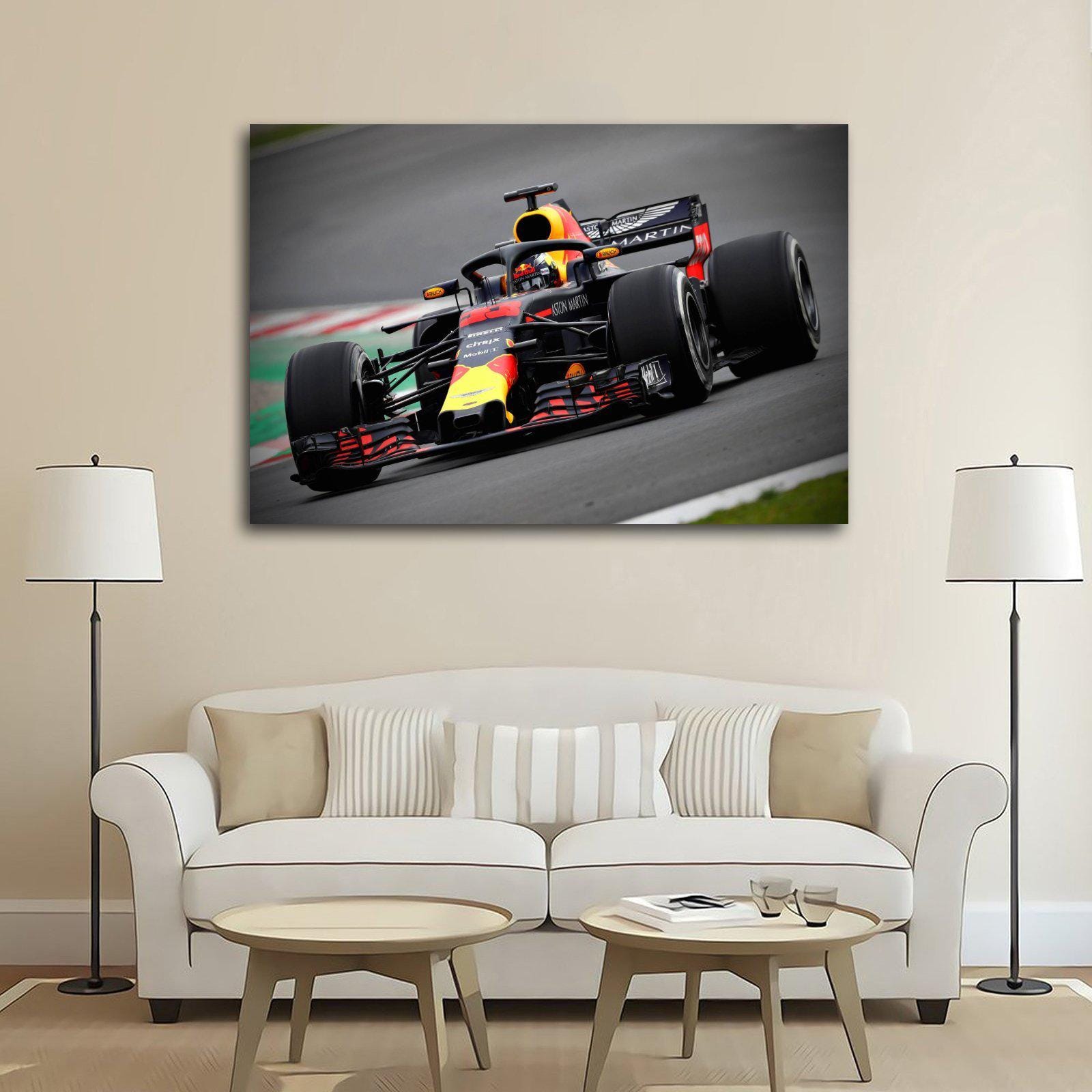 Simple F1 Racing Deco Racing F1 Racing Team Formula Canvas Wall Art Poster Picture Print ...