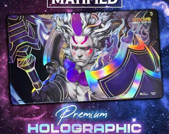 Holographic Foil Darius Executioner Playmat – Spiritforged Riftbound League of Legends TCG Customized Matified