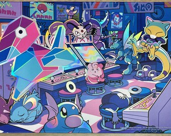 Holographic Foil Celadon Game Corner Playmat – Pokemon TCG