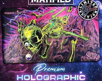 Holographic Foil MagicCon Secret Lair Fatal Push Playmat – Magic the Gathering TCG Customized Matified