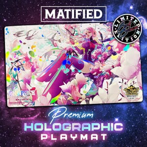 Holographic Foil Jewelry Bonney 3rd Anniversary Playmat – One Piece TCG Customized Matified