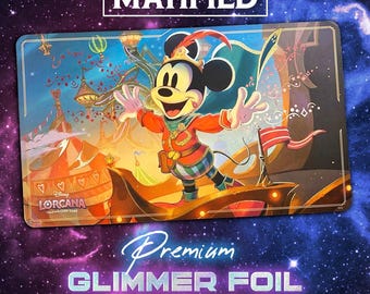 Glimmer Foil Mickey Playmat – Disney Lorcana TCG Customized Matified