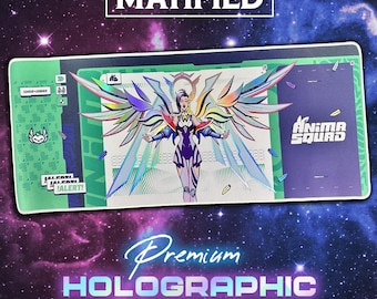 Holographic Foil Seraphine Anima Squad Deskmat – League of Legends Customized Matified Large Gaming Mat