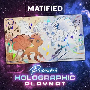 Holographic Foil Vulpix Seasons Playmat – Pokemon TCG Customized Matified