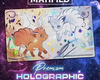 Holographic Foil Vulpix Seasons Playmat – Pokemon TCG Customized Matified