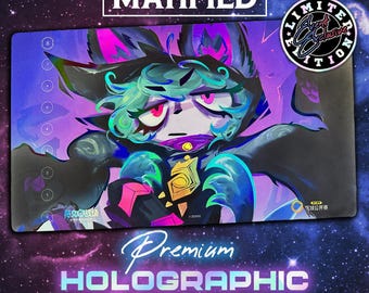 Holographic Foil Vex Season 3 Playmat – Riftbound Chinese Regional Open Tournament Exclusive League of Legends TCG Custom Matified