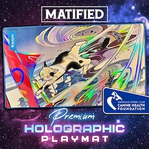 Holographic Foil Cyclonic Rift Secrets of Strixhaven Playmat – Magic the Gathering TCG Matified - Benefits AKC Canine Health Foundation