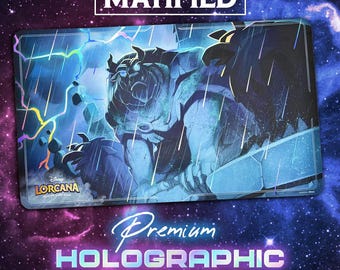 Holographic Foil Beast Forbidding Recluse Playmat – Disney Lorcana TCG Customized Matified