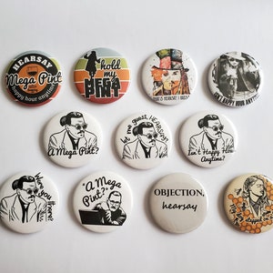Johnny Depp Trial Pinback Buttons 2.25in buttons