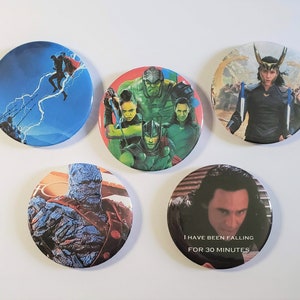Thor Ragnarok Pinback Buttons 2.25&quot; Diameter