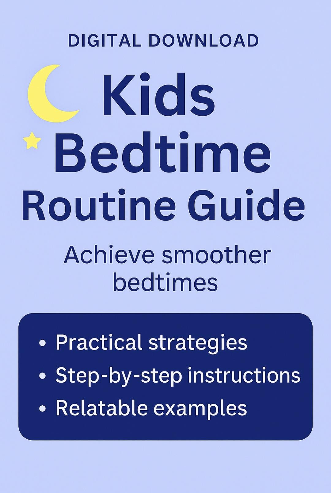 Kids Nighttime Routine Printable • Bedtime Checklist Chart • Calm ...