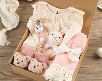 Geschenkdoos babymeisje, gepersonaliseerde geschenkdoos pasgeboren baby, welkomstcadeau, babyshower, cadeau voor neef/nicht, kraamcadeau, cadeau nieuwe moeder
