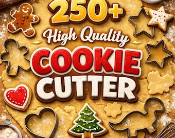 250+ Cookie Cutter STL - Digital Download - Stl Bundle