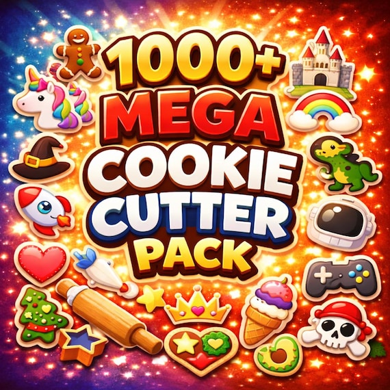 1000+ Cookie Cutter STL Bundle | Mega Pack |  3D Print Cookie Cutters | Baking - Clay Cutters