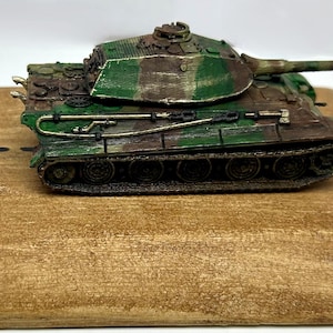 1:35スケール第二次世界大戦ドイツタイガーI戦車モデル、手作り静的