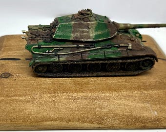 1:35スケール第二次世界大戦ドイツタイガーI戦車モデル、手作り静的