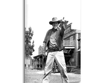James Arness Gunsmoke Canvas Print, Western TV Decor
