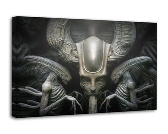 HR Giger Alien Xenomorph emperor Canvas Wall Art Poster Picture Print Living Room Walls Decor Home Posters