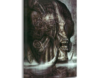 Necronom IV by H R Giger Canvas Wall Art Poster Picture Print Living Room Walls Decor Home Posters