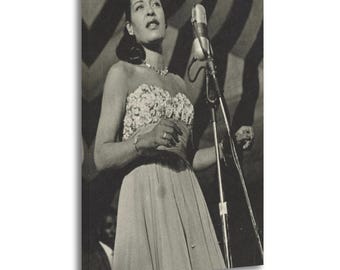 Billie Holiday sings Canvas Wall Art Poster Picture Print Living Room Walls Decor Home Posters
