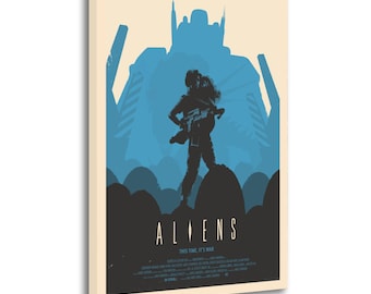 Alien vs Predator 2 Movie Canvas Wall Art Poster Picture Print Living Room Walls Decor Home Posters