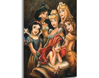 Anime Princess Gathering Darren Wilson Canvas Wall Art Poster Picture Print Living Room Walls Decor Home Posters