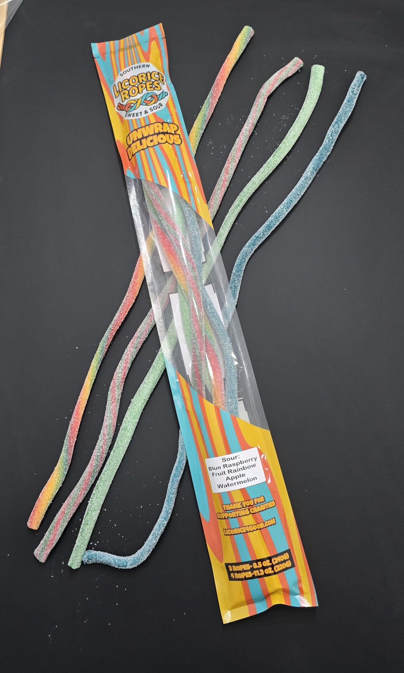 Sour Licorice Ropes: Bestseller 4 Pack - Etsy