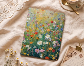 Impressionist Wildflower Oil Painting iPad Case for 2026 11/13inch Air M4 M3 M2 5/4/2th, iPad Pro 12.9", iPad A16/10/9th Gen, Mini 6/7 Cover
