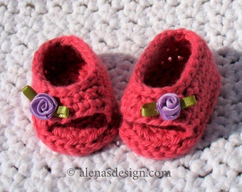 Crochet Shoe Pattern #224 for 18 inch Dolls | Open-Toed Doll Shoes