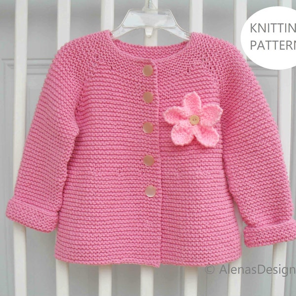 Children's Cardigan Knitting Pattern # 249