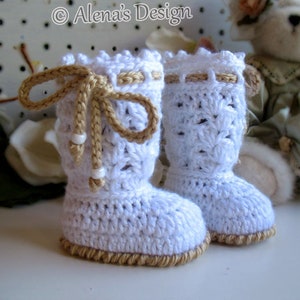 Angel Baby Booties | Crochet Pattern 170
