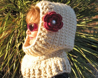 Hooded Cowl Crochet Pattern 113 Women Crochet Cowl Pattern Toddler Child Teen Adult Crochet Hood Pattern