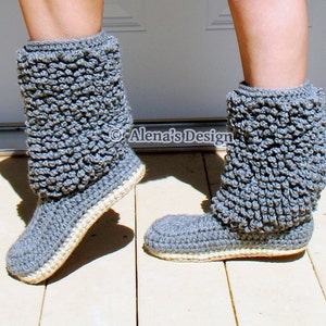 Crochet Boot Pattern Cozy Women's Lamb Boots | Crochet Pattern 140